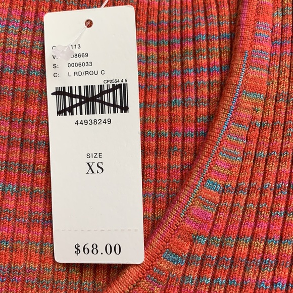 Anthropologie Moth Short Sleeve Ribbed Sweater Top NWT New Sz XS Spring 🌺💐🌷 - Picture 4 of 7